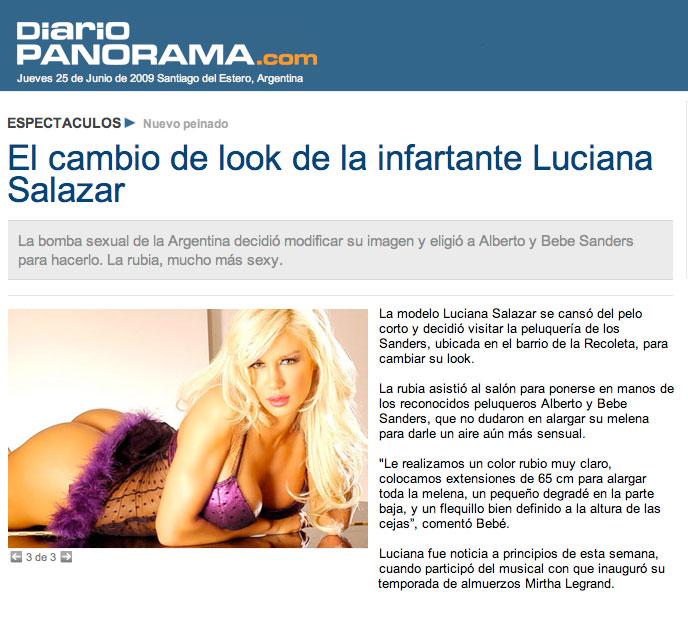 El cambio de look de la infartante Luciana Salazar